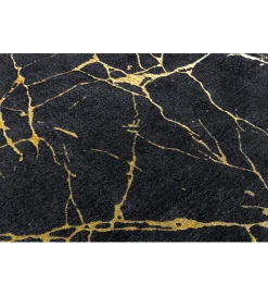 Dywan MARBLE 160 x 240 cm czarno złoty