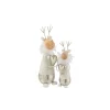 Figurka dekoracyjna Reindeer Heart 30 cm biała