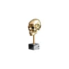 Figurka dekoracyjna Skull złota