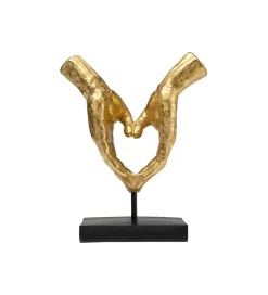 Figurka HEART HANDS 33 cm złota