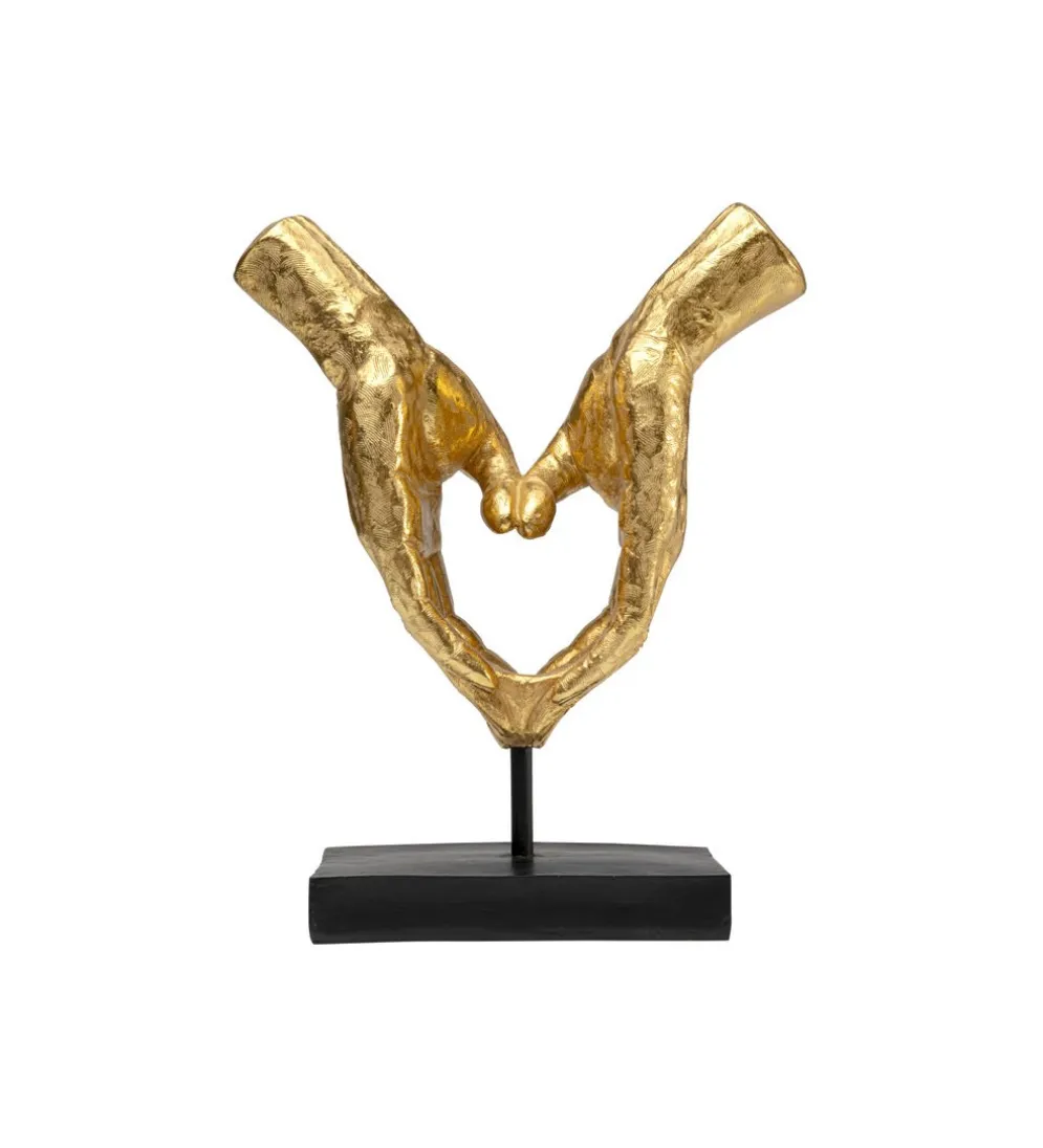 Figurka HEART HANDS 33 cm złota
