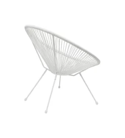 Fotel ACAPULCO 85 cm mono biały