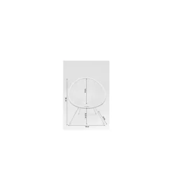Fotel ACAPULCO 85 cm mono biały