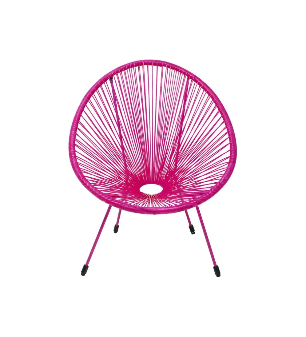 Fotel ACAPULCO 85 cm mono różowy