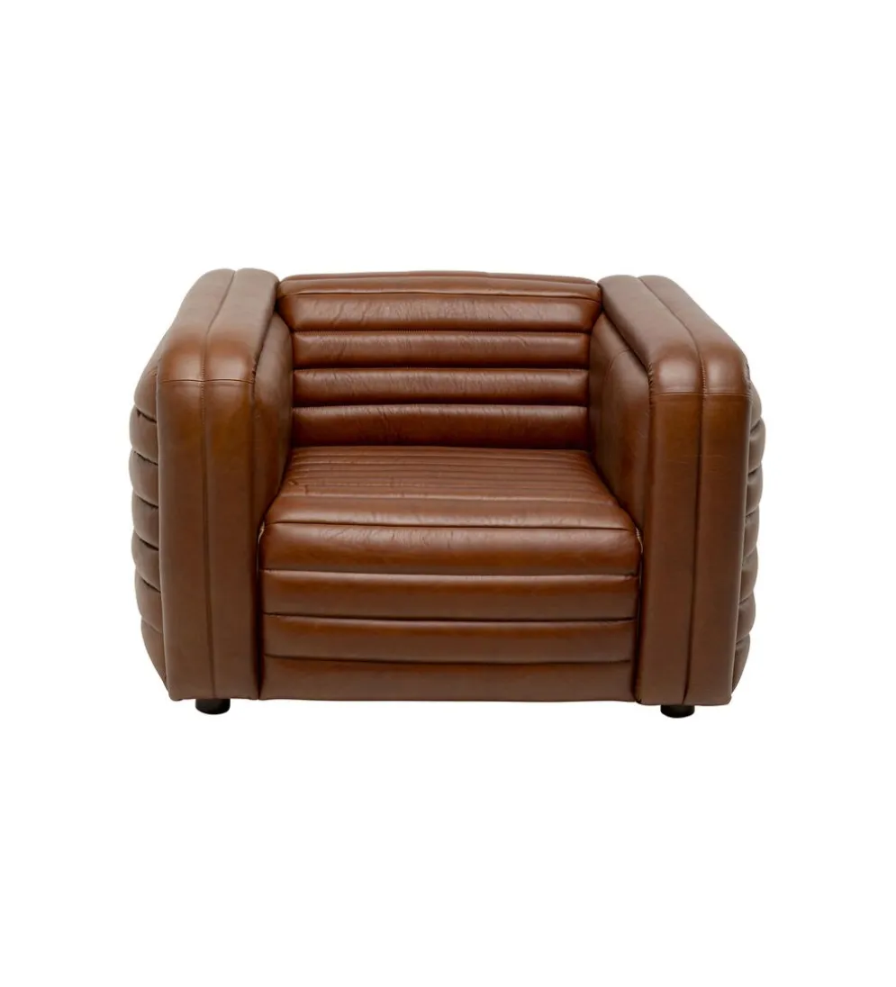 Fotel AURELIO 116 cm brązowy