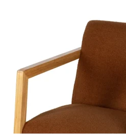 Fotel bujany AKKO 72 cm drewno kauczuk