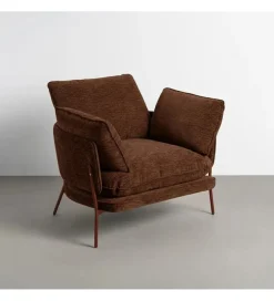 Fotel GAMASTO 79 cm brązowy