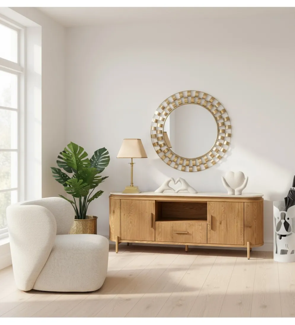 Fotel GOSTENMY 73 cm beżowy