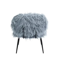 Fotel Hairy niebieski