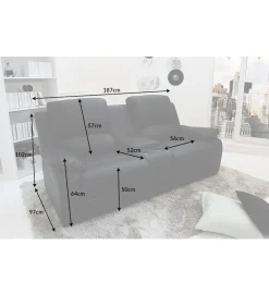 Fotel kinowy Hollywood II czarny
