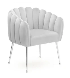 Fotel LILI 75 cm srebrny kolor nóg