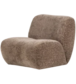 Fotel NOMU velvet jasno brązowy