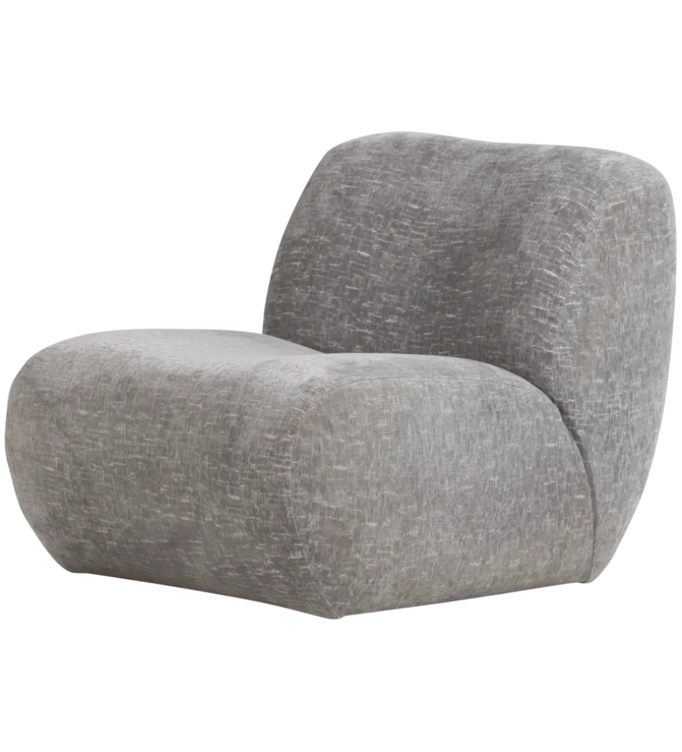 Fotel NOMU velvet jasny niebieski