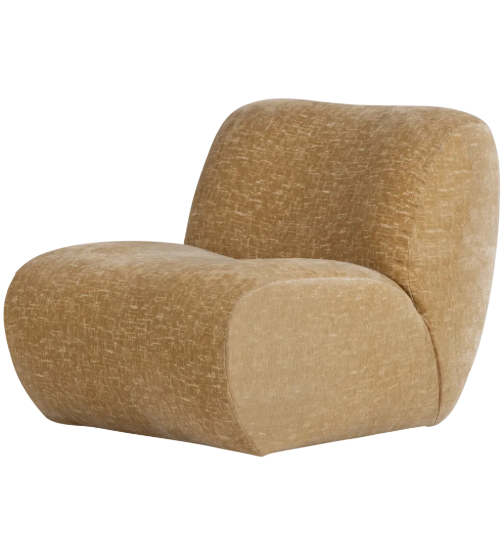 Fotel NOMU velvet żółty