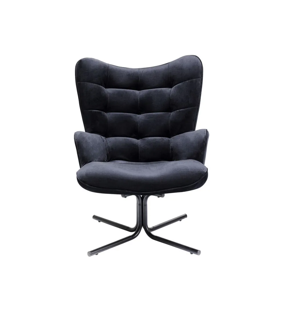 Fotel obrotowe OSCAR czarny chenille