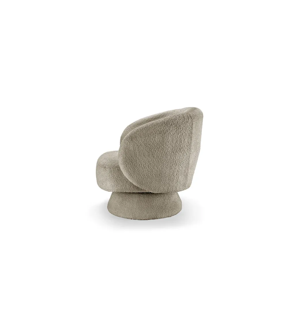 Fotel obrotowy BOSSA NOVA bouclé taupe