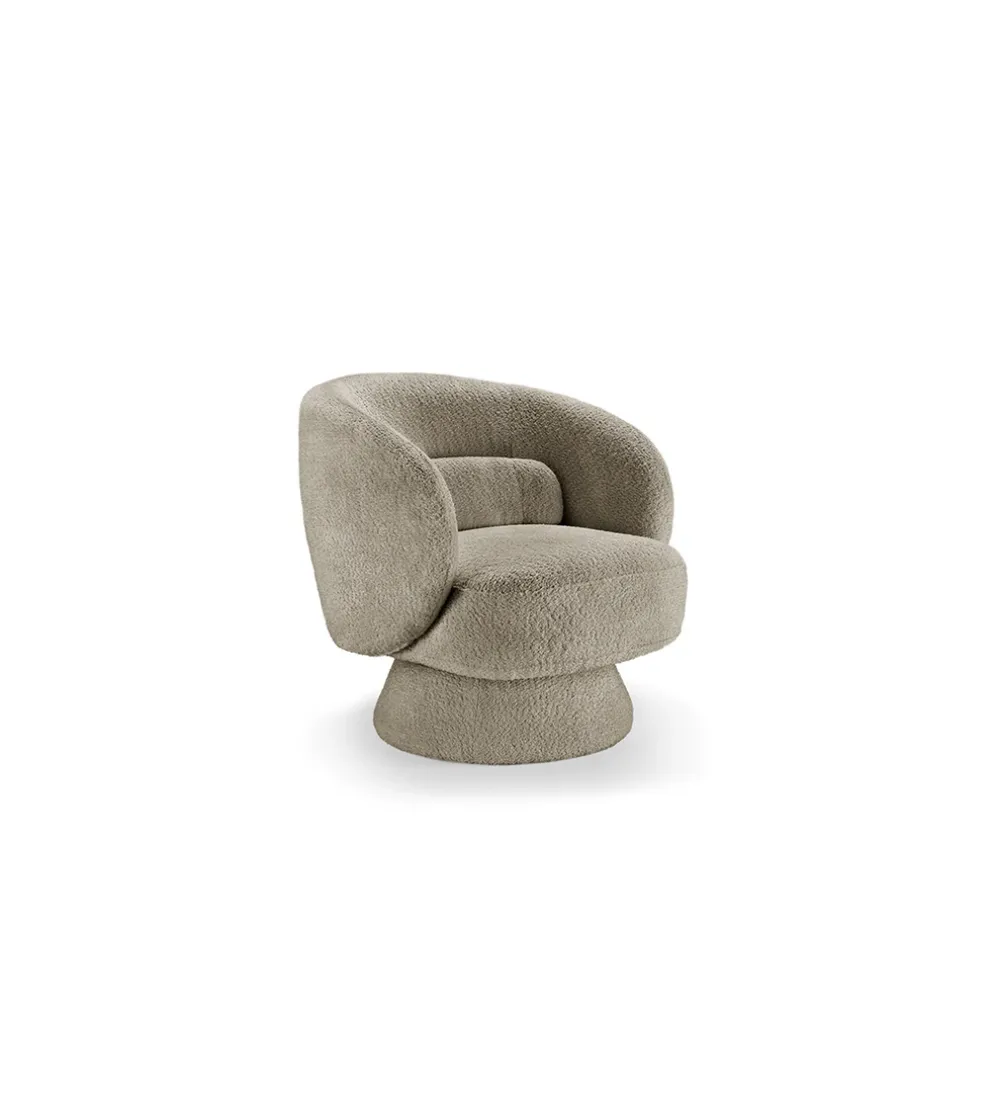 Fotel obrotowy BOSSA NOVA bouclé taupe