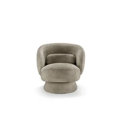 Fotel obrotowy BOSSA NOVA bouclé taupe