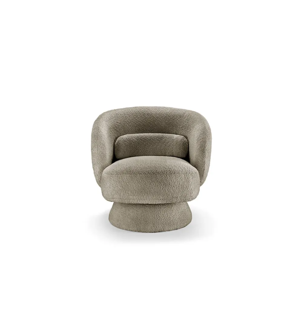 Fotel obrotowy BOSSA NOVA bouclé taupe