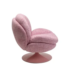 Fotel obrotowy COSY różowy