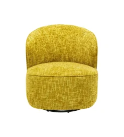 Fotel obrotowy ELLIE 81 cm żółty