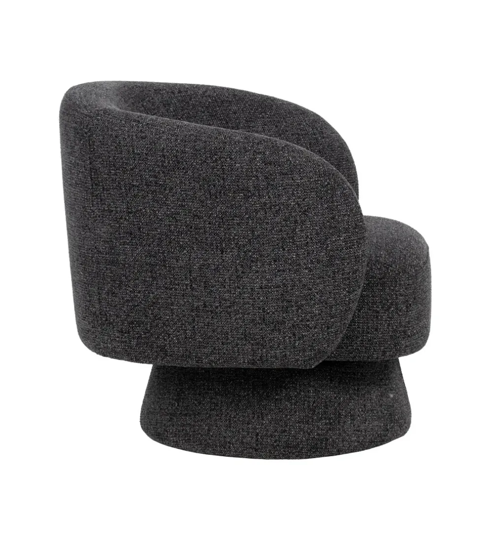 Fotel obrotowy GIRATORIO 77 cm czarny