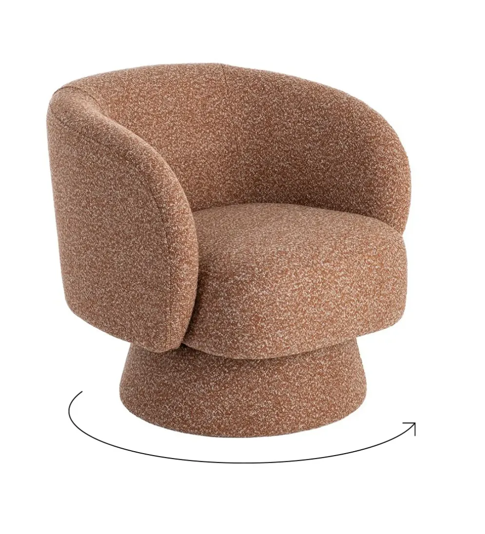 Fotel obrotowy GIRATORIO 77 cm łososiowy