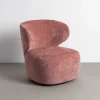 Fotel obrotowy GIRATORIO 74 cm różowy