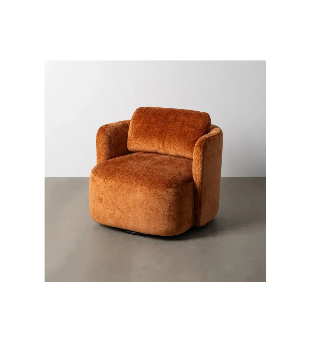 Fotel obrotowy GIRATORIO 66 cm terrakota