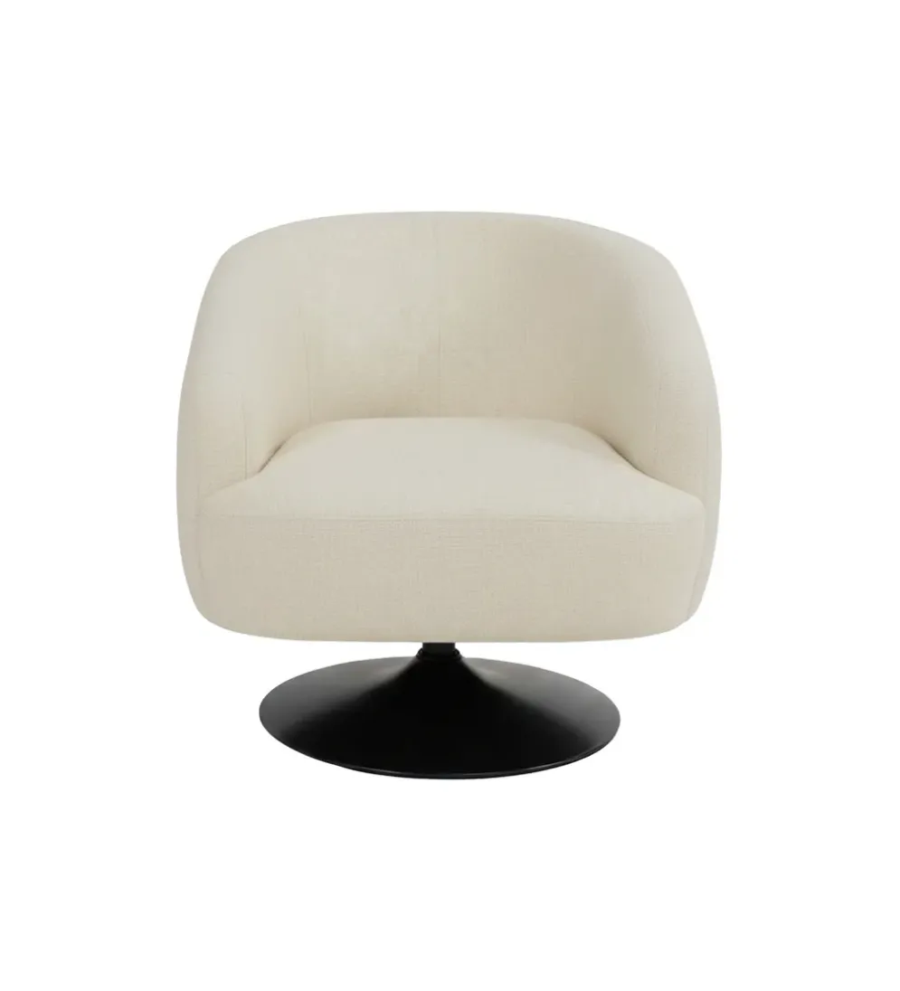 Fotel obrotowy RASANY 73 cm kremowy
