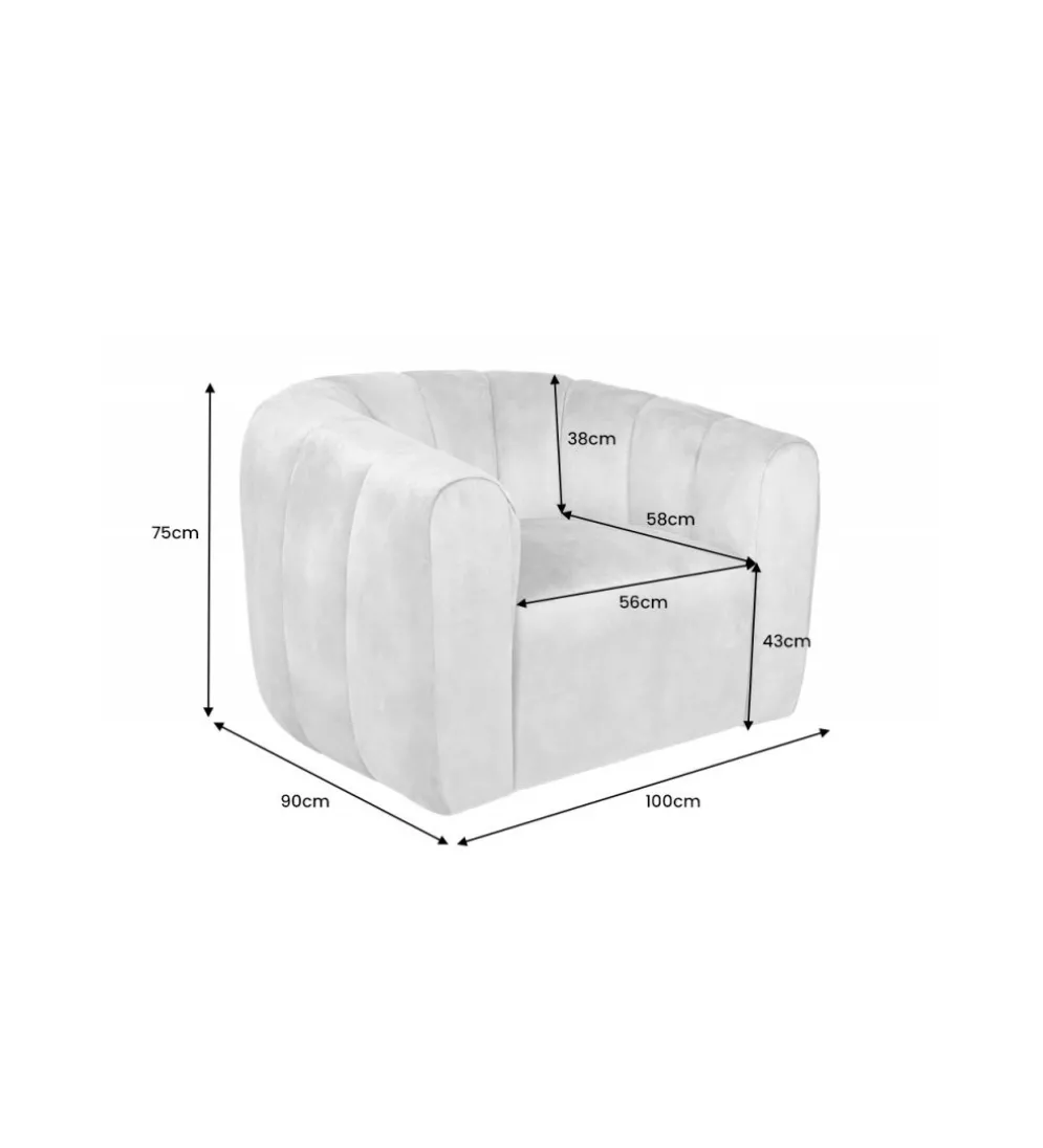 Fotel obrotowy 360 stopni LINO 103 cm ciemnoszary