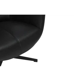 Fotel obrotowy VOGUE skórzany czarny