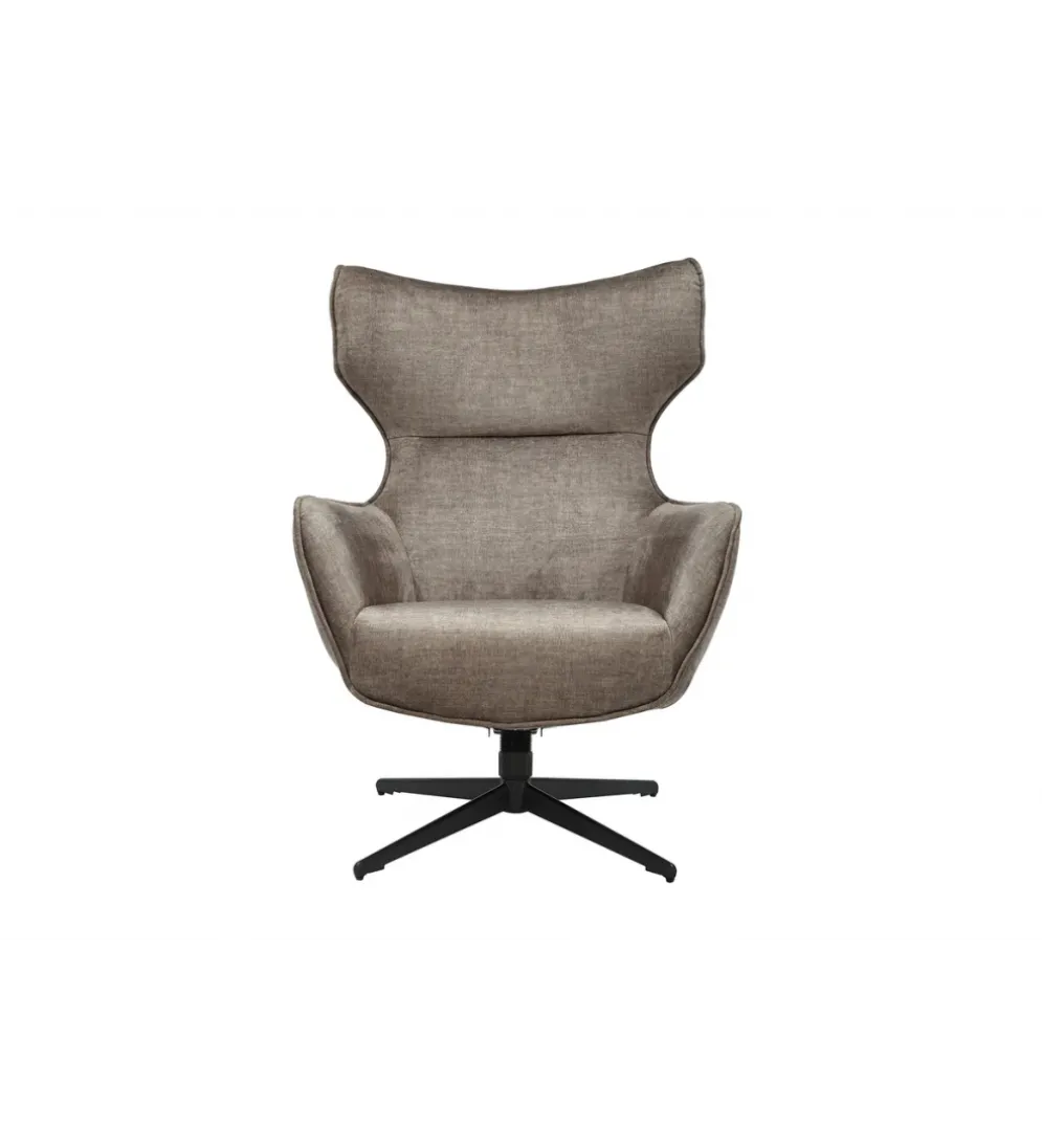 Fotel obrotowy VOGUE welwet taupe