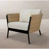 Fotel ogrodowy NIVA 81 cm naturalny czarny