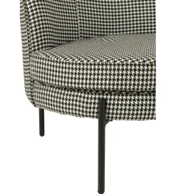 Fotel PIED DE POULE 70 cm czarnobiały