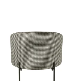 Fotel PIED DE POULE 70 cm czarnobiały