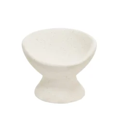 Fotel PIEDRA 60 cm biały wzorowany na kamień