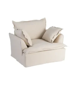Fotel PLAZESO 115 cm beżowy