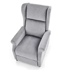 Fotel rozkładany AGUSTIN 75 cm szary