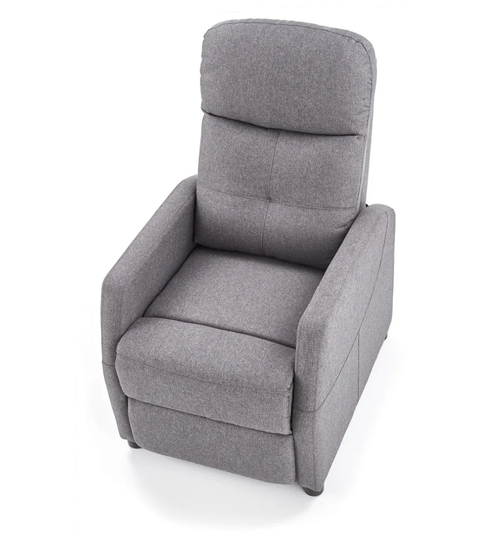 Fotel rozkładany FELIPE 64 cm szary
