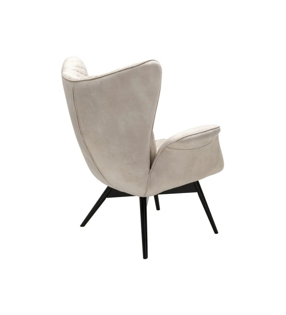 Fotel TUDOR 102 cm welwet kremowy