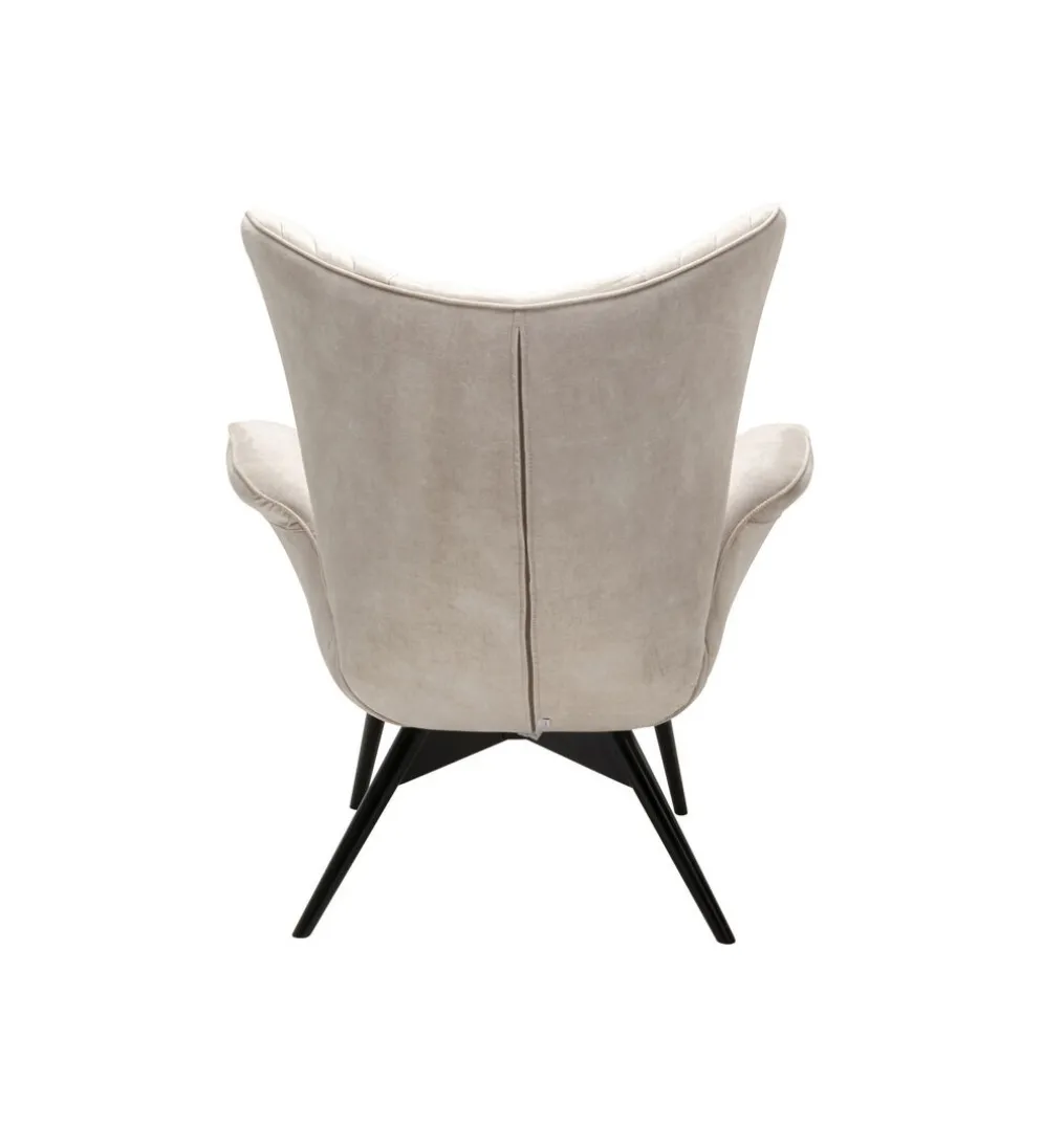 Fotel TUDOR 102 cm welwet kremowy
