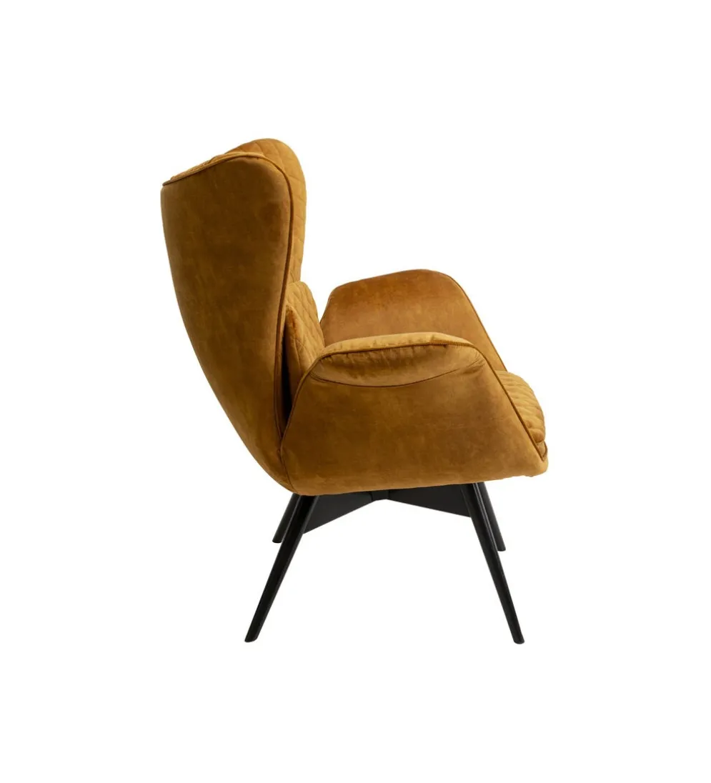 Fotel TUDOR VELVET 102 cm welur złotobrązowy