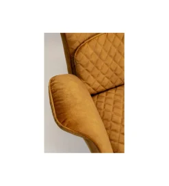 Fotel TUDOR VELVET 102 cm welur złotobrązowy