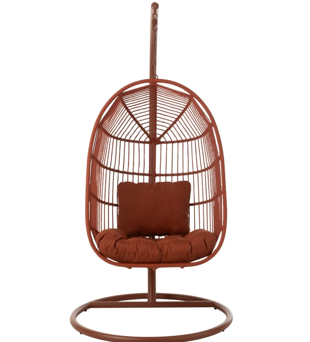 Fotel wiszący EGGA 195 cm czerwony