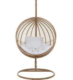 Fotel wiszący SUMMER SOBRE LA TIERRA 1 metalowy naturalny