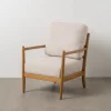 Fotel ZABERMA 88 cm naturalny biały