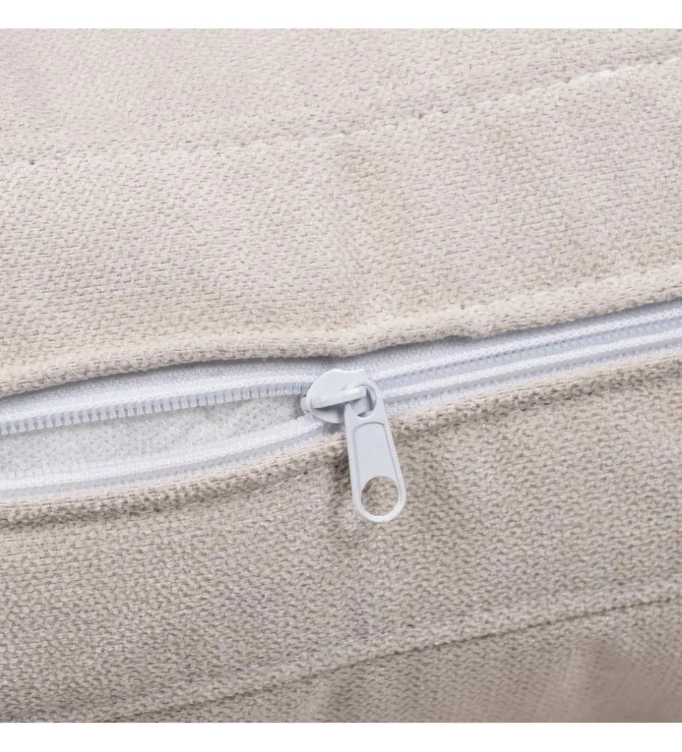 Fotel ZABERMA 88 cm naturalny biały