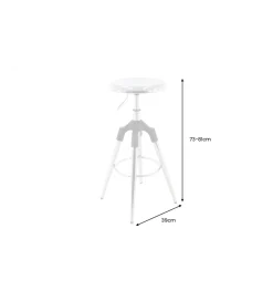 Hoker INDUSTRIAL chromowany metal srebrny