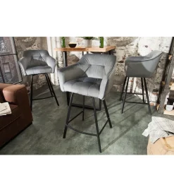 Hoker Loft srebrno szary